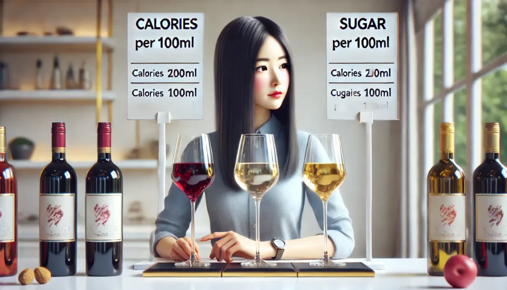 カロリーと糖質を100mlで比較
