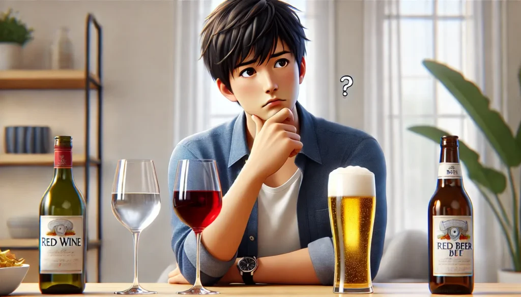 赤ワインとビールはどっちが太る?
