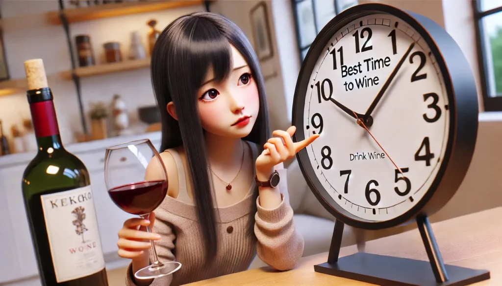夜は太る?赤ワインを飲む時間帯