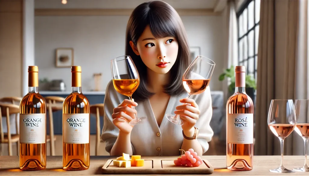 オレンジワインとロゼワインの違い